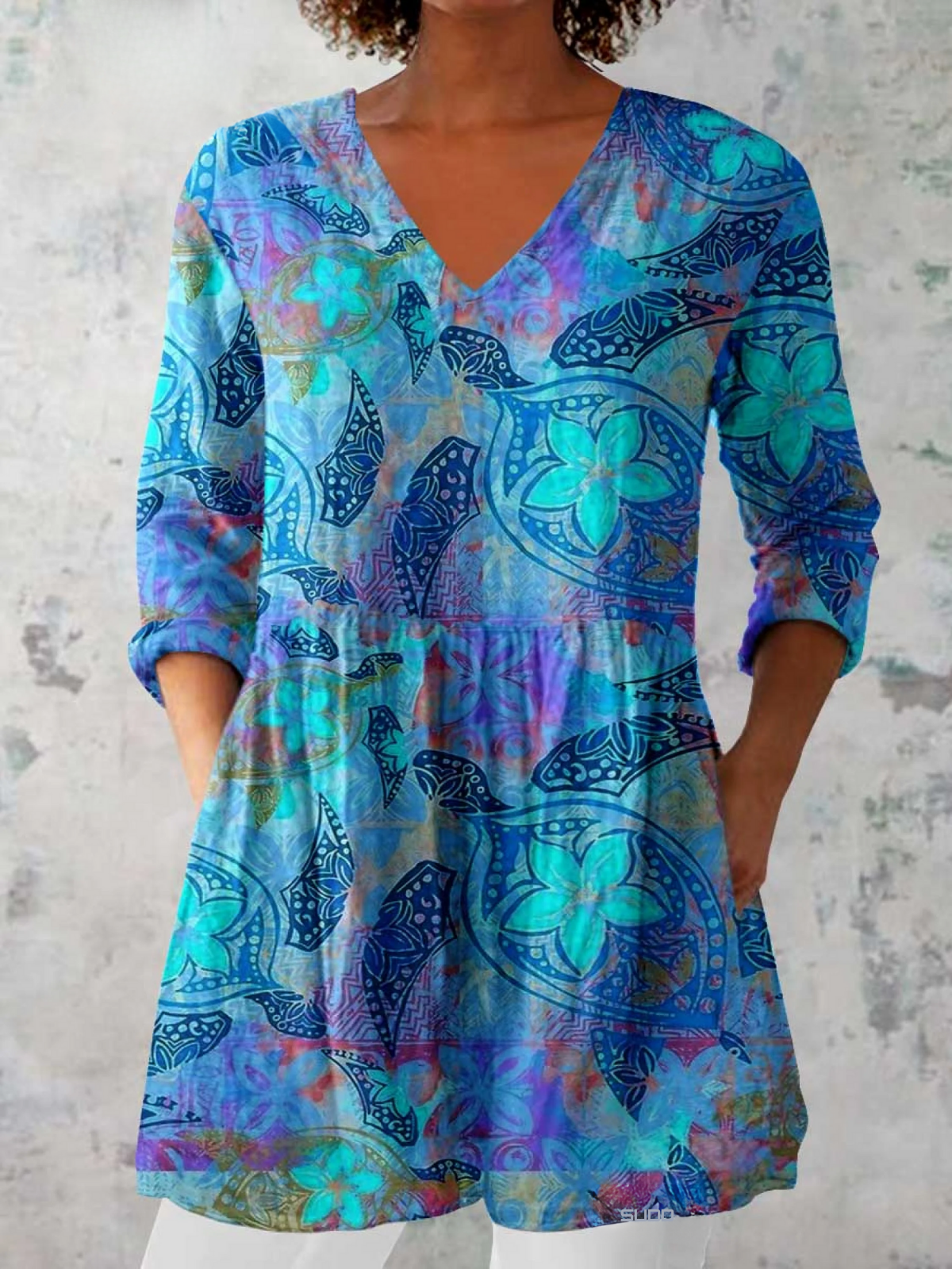 Juliette | Blouse Longue avec Col en V