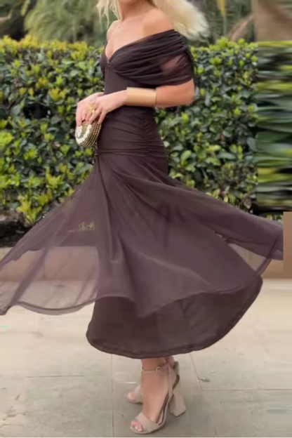 Luisa | Robe de soirée longue élégante avec décolleté en V