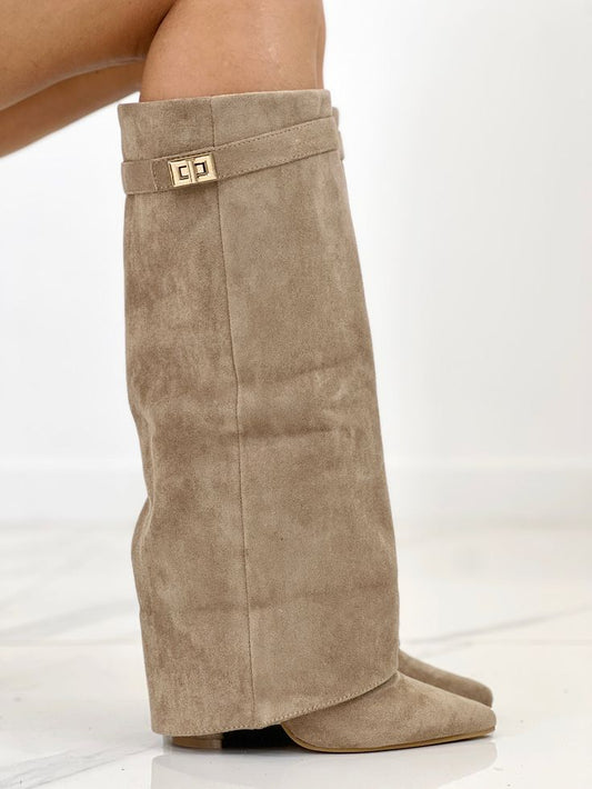 Khaki Lock Boots
