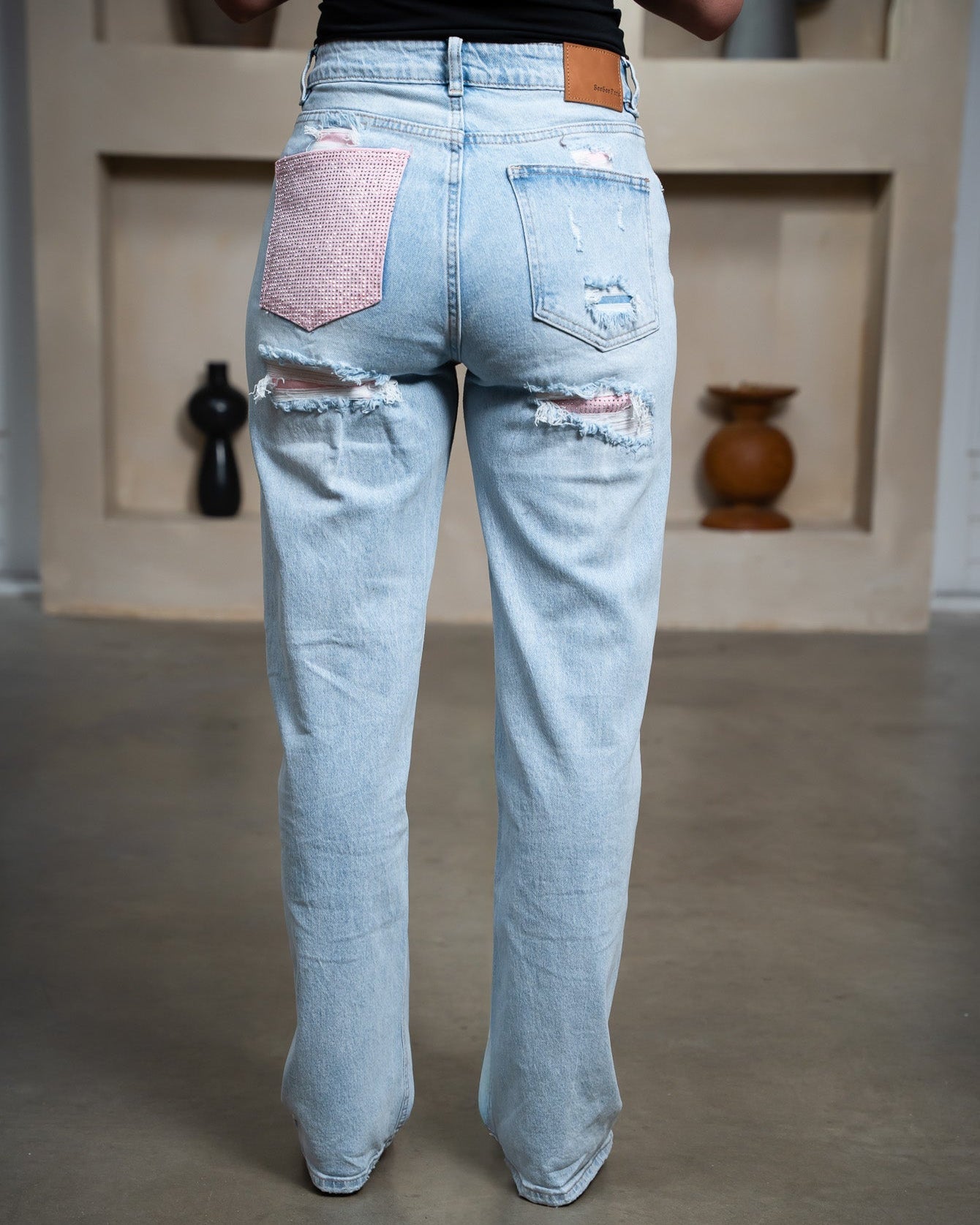 Rose Diamond Jeans