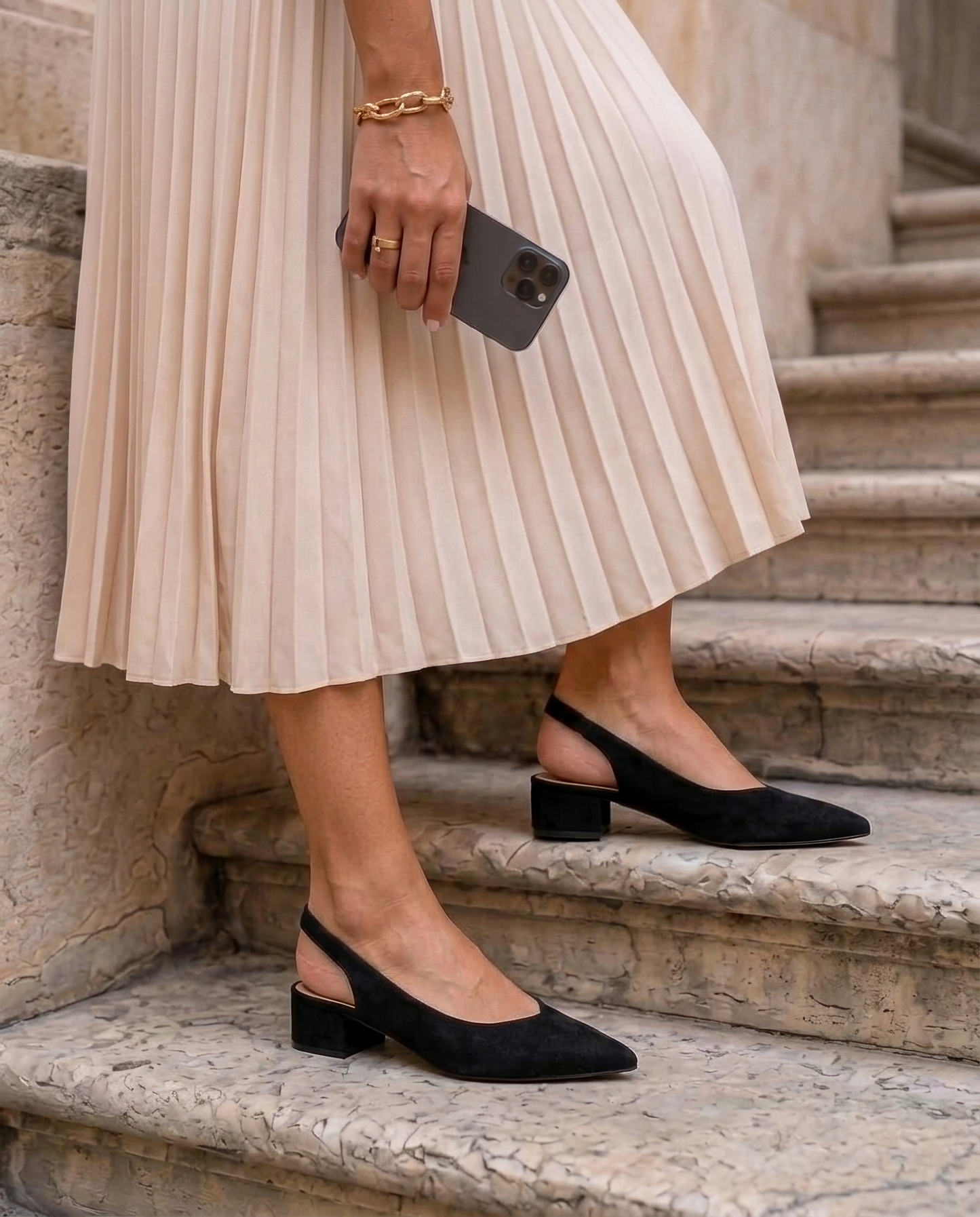 Claudia Black Block Heel