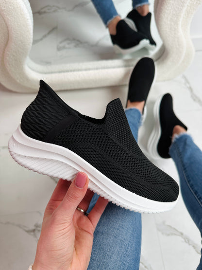 Black Slip-On Sneakers