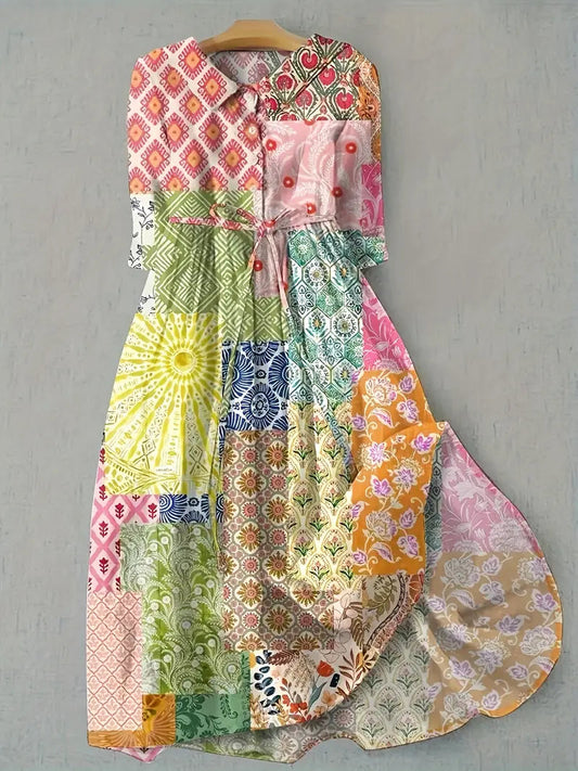 Sunny – Robe évasée colorée