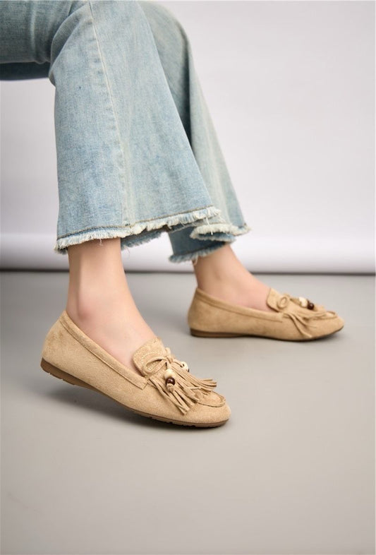 Taupe Mijas Moccasins