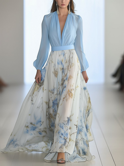 Robe Maxi Fleurie Pénélope | Élégance Éternelle de Maison Evora