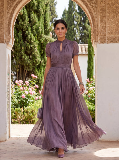 Robe Longue Flavia en Tissu Luxueux - Élégance Inégalée chez Maison EVORA
