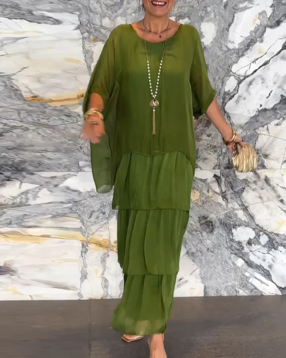 Lara – Élégante robe longue et fluide