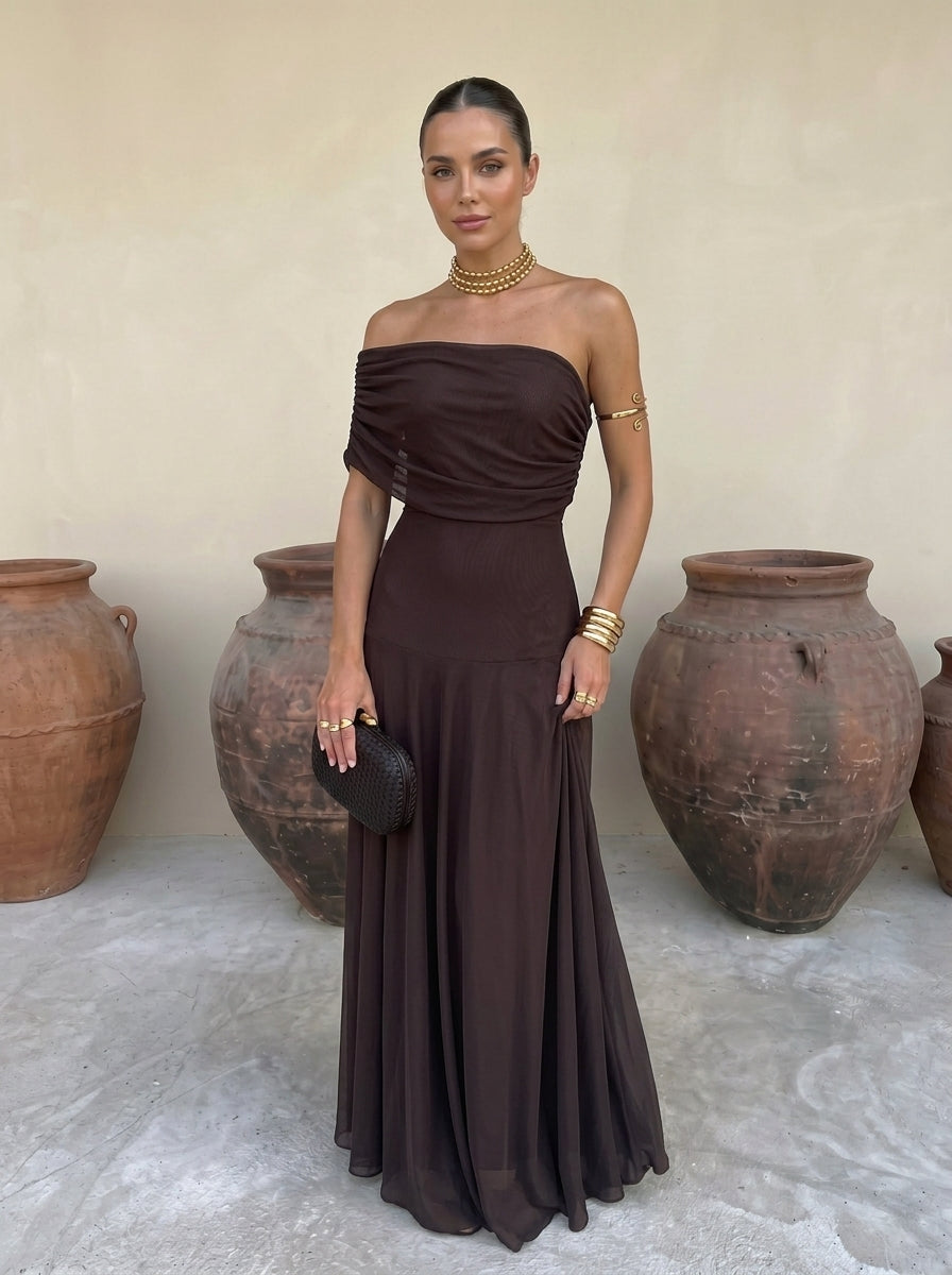 Robe Élégante Simba en Tulle de Soie - Maison evora