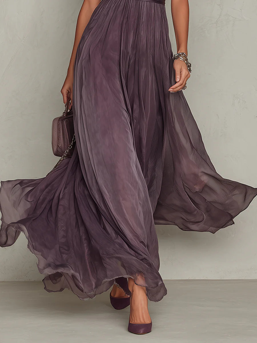 Robe Longue Flavia en Tissu Luxueux - Élégance Inégalée chez Maison EVORA