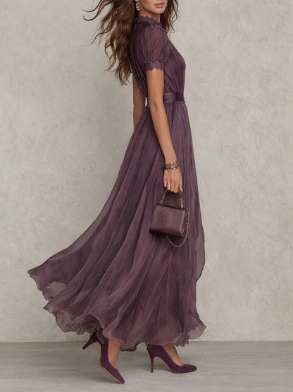 Robe Longue Flavia en Tissu Luxueux - Élégance Inégalée chez Maison EVORA