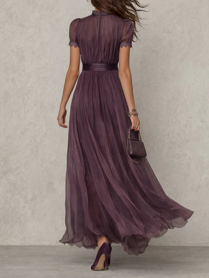 Robe Longue Flavia en Tissu Luxueux - Élégance Inégalée chez Maison EVORA