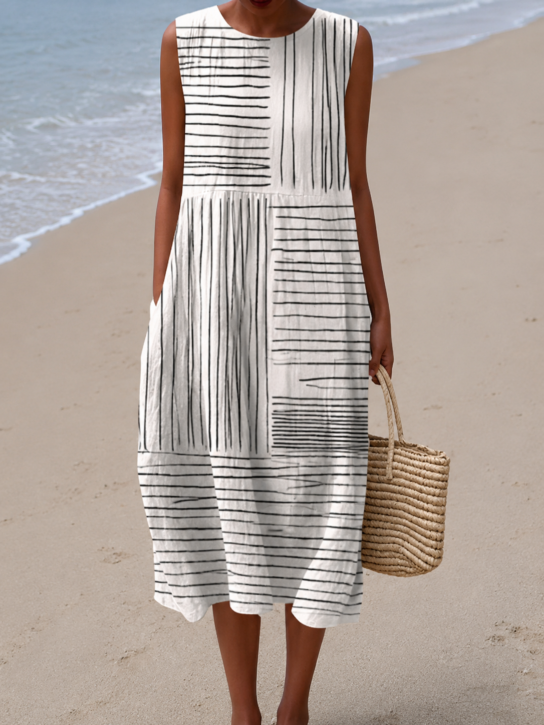 Rina™ Printed Midi Robe