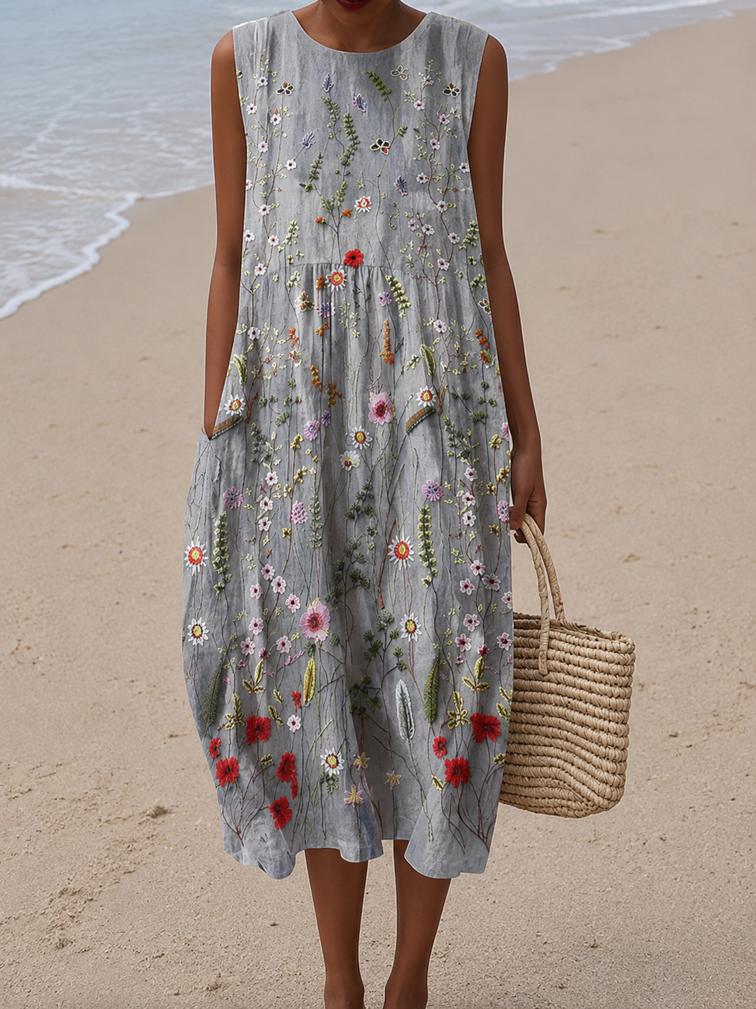 Robe d'Été Sans Manches