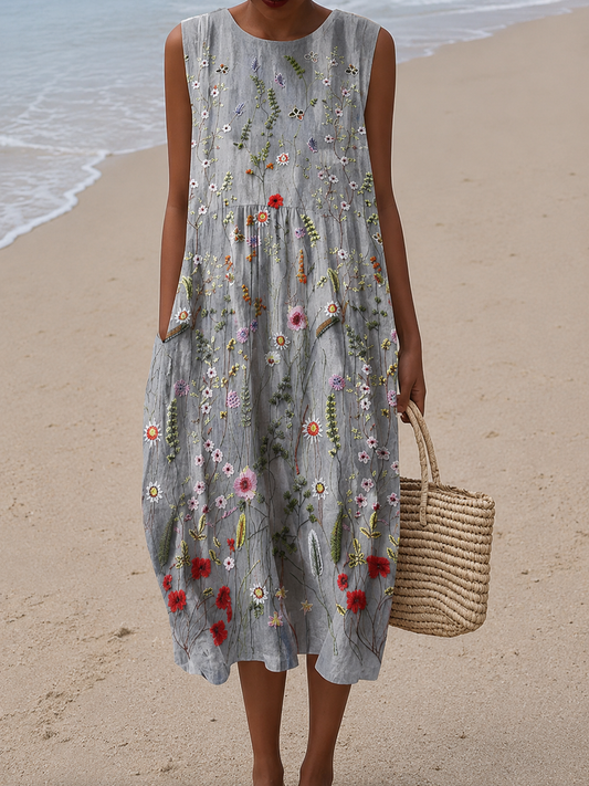 Robe d'Été Sans Manches