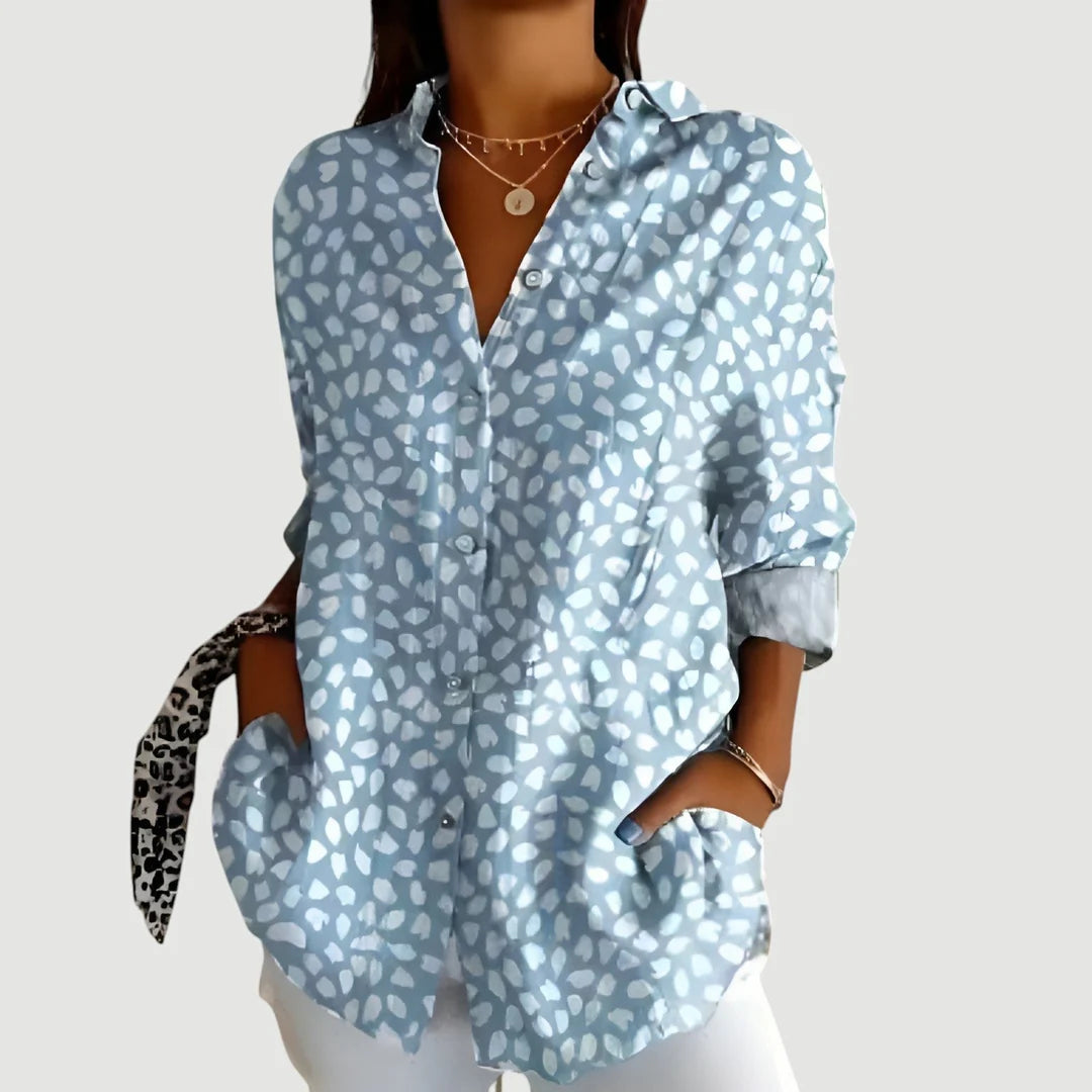 Svala - Blouse Géométrique Élégante